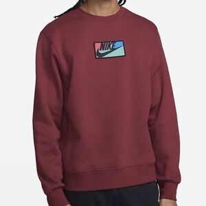 NWT Nike NSW Club Crew Fleece Pullover FB8435-677, Size XS